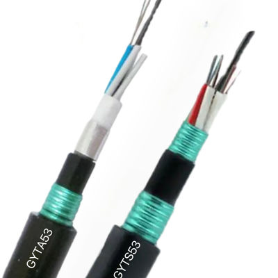 12 24 48 96 Core Single Mode G652d Outdoor Duct Aerial Fiber Optic Cable GYTA53 GYTS53