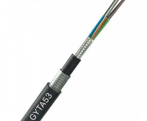 12 24 48 96 Core Single Mode G652d Outdoor Duct Aerial Fiber Optic Cable GYTA53 GYTS53