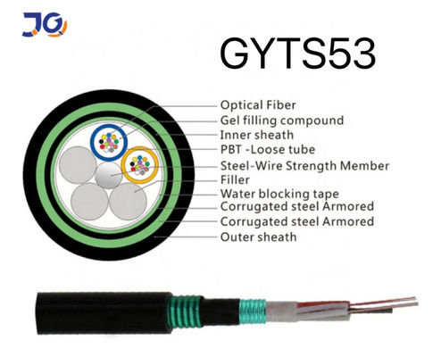 6 8 12 24 48 Core Steel Tape PSP Armoured GYTS GYTS53 Outdoor Fiber Optic Cable