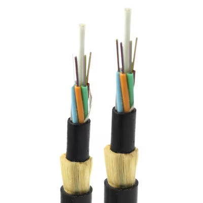 جودة  Single Mode ADSS Fiber Cable G652D Double Sheath Long Span Aerial Network مصنع