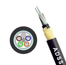 جودة  ADSS Fiber Optic Cable Single Mode G652D Double Jacket Outdoor Aerial Self Supporting مصنع