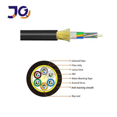 ADSS 48 96 Core G657A2 Self Supporting Aerial Fiber Optic Cable Single Jacket