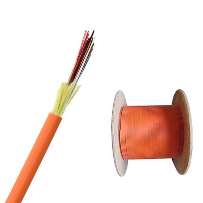 جودة  GJFJV Multi Mode 6 12 24 Core High Performance Tight Buffered Indoor Optical Cable مصنع