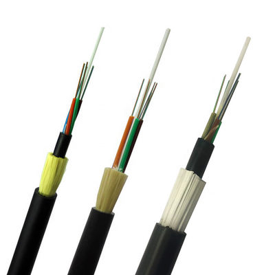 1KM 2KM 3KM في الهواء الطلق ADSS أنبوب فضفاض FRP 12 24 48 72 96144 Core Single Mode Fiber Cable