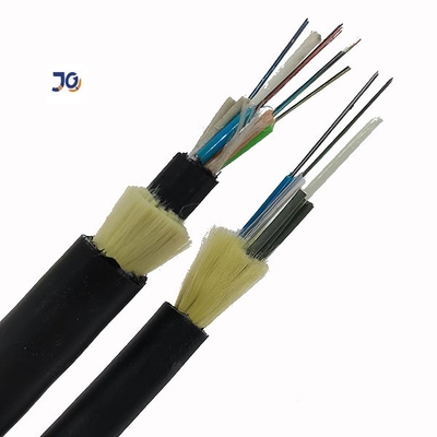 HDPE النفقات العامة في الهواء الطلق لا يوجد معدن 12/24/36/48 النوى كابل الألياف البصرية ADSS المفرد