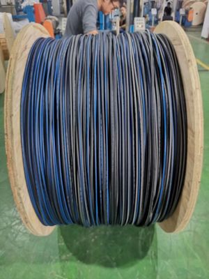 شبكة الهواء أو القنوات الخارجية IP68 GYFTY عدد كبير من النواة 8mm 9mm 11mm 14mm 16mm PE جاكيت كابل الألياف الضوئية