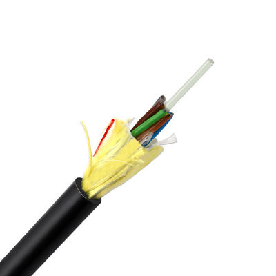 JQ 9.8mm كابل الألياف البصرية ADSS لمسافة 100M / 200M / 300M / 400M