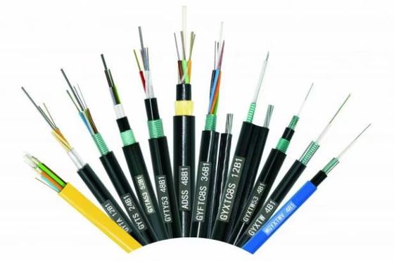 وضع أحادي G.652D 2-144 ألياف ضوئية بطول 1 كيلومتر إلى 5 كيلومترات