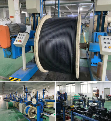 12 24 48 96 144 النواة مباشرة مدفونة GYXTW53 غطاء مزدوج مزدوج الدروع كابل الألياف الضوئية