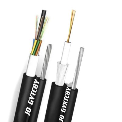 2 4 6 8 10 12 24 القلب الهوائي الدعم الذاتي الشكل 8 كابل الألياف الضوئية GYXTC8Y