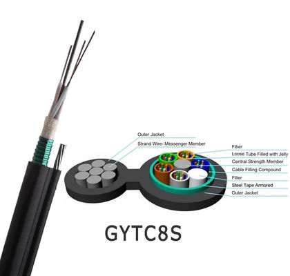 الكابلات الضوئية ذاتية الدعم الشكل 8 GYTC8S GYTC8A GYTC8Y