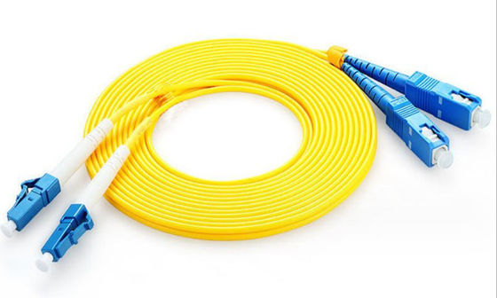 SC/SC Fiber Optic Patch Cord Single Multi mode Fiber لـ FTTH 1m 2m 5m 10m