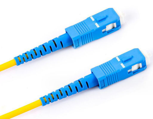 SC/SC Fiber Optic Patch Cord Single Multi mode Fiber لـ FTTH 1m 2m 5m 10m