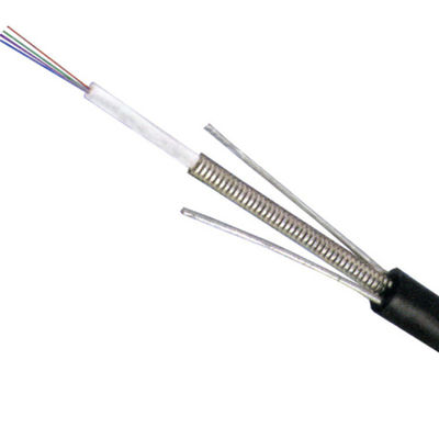 القناة الخارجية الهوائية ذات الوضع الواحد G652D كابلات الألياف الضوئية GYXTW مدرعة 2 4 6 8 12 24 كابل ألياف ضوئية