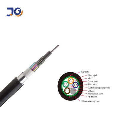 صانع كابلات الألياف البصرية GYTS GYFTS G652D Fiber Outdoor armoured Fiber Cable 96 core