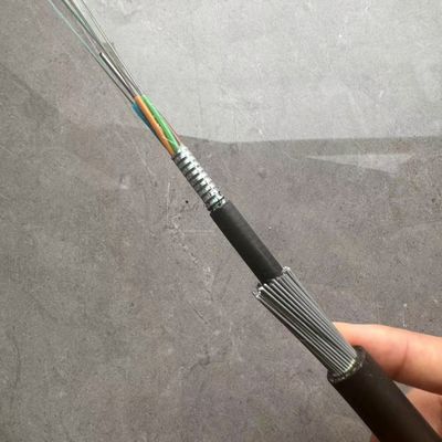 تحت الأرض GYTA33 24 النواة G652D SM تحت الماء سلك الفولاذ المدرع