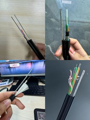 1.6mm سلك الفولاذ قوة عضو FTTH مصغرة الشكل 8 كابل الألياف الضوئية