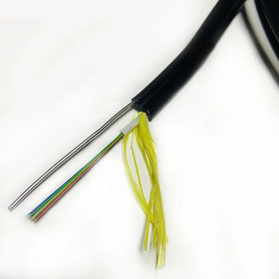 1.6mm سلك الفولاذ قوة عضو FTTH مصغرة الشكل 8 كابل الألياف الضوئية