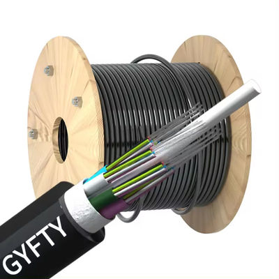 بيع بالجملة خارجية غير المعدنية 96 النواة الهوائية القناة G652D GYFTY كابل الألياف الضوئية مع FRP