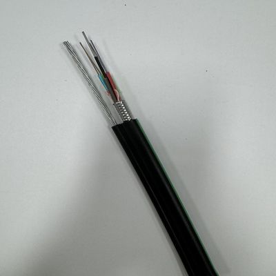 96 مركز هوائي ذات دعم فيج 8 هيكل GYTC8S مع سلك الرسول كابل الألياف الضوئية السعر