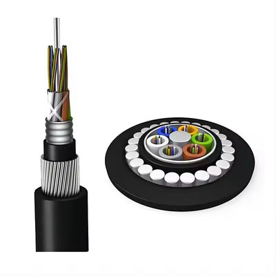 72 النواة GYTA33 مدفونة مباشرة كابلات الألياف الضوئية تحت الماء مكافحة القوارض كابلات الألياف الضوئية المدرعة