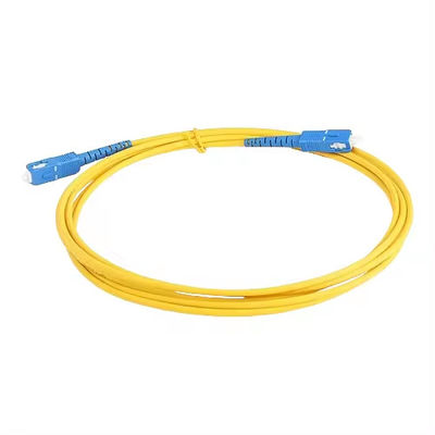 2.0mm 3.0mm SC UPC إلى SC UPC Duplex Jumper 1m 2m 3m 5m SM MM G652d SC Fiber Optic Patch Cord Patchcord