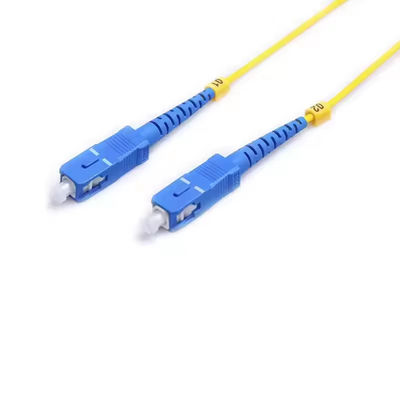 2.0mm 3.0mm SC UPC إلى SC UPC Duplex Jumper 1m 2m 3m 5m SM MM G652d SC Fiber Optic Patch Cord Patchcord