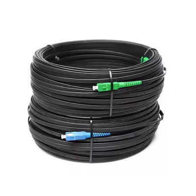 SC UPC SC APC FTTH قطرة سلك التصحيح الألياف SM G657A1 G657a2 10M 30M 50M 100M 200m LSZH