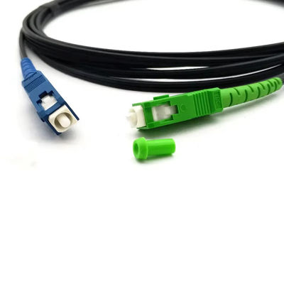 SC UPC SC APC FTTH قطرة سلك التصحيح الألياف SM G657A1 G657a2 10M 30M 50M 100M 200m LSZH