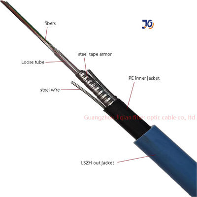 MGXTSV مضاد للحريق مضاد للقوارض LSZH كابل ألياف ضوئية مدرعة للتعدين