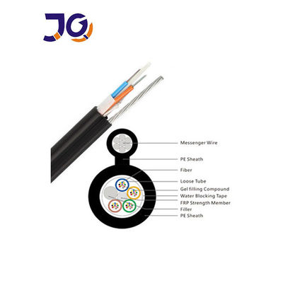 الوضع الواحد الشكل 8 كابل الألياف الضوئية ذو الدعم الذاتي GYTC8S 24 48 96