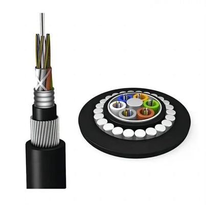 كابل الألياف الضوئية الغاطس GYTA33 48 96 144 قلب كابل بصري تحت الماء لشبكة اتصالات المسافات الطويلة