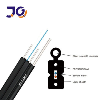 كابل قطرة الألياف الضوئية في الداخل والخارج FTTH GJYXFCH GJXFH 1 2 4 Core LSZH