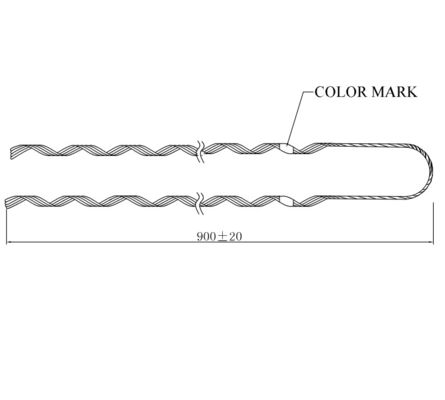 مشبك التوتر المعدل مسبقاً شريط Guy ADSS كابل الاكسسوارات عقدة Guy نهاية مسدودة