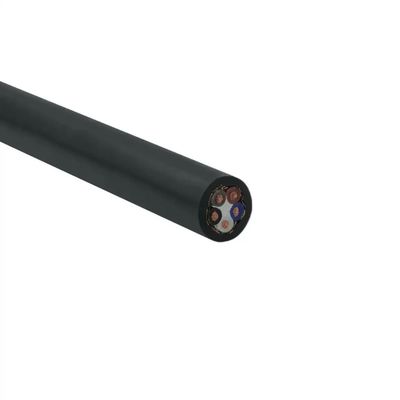 كابل RVVP LSZH من الألياف الهجينة الخارجية PVC مع 2/3/4/5/6 نوى Cat6 FTP كابل إشارة تحكم نحاسي نقي محمي حلزونيًا