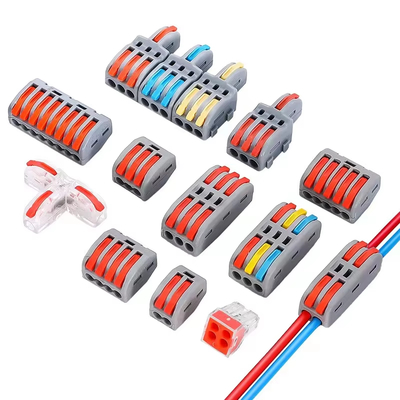 ربط الأسلاك الإضاءة LED سريع 1 في 2 خارج محطة بلوك 2 في 4 خارج سلك تقسيم 3 في 6 خارج محطة مربع للخارج