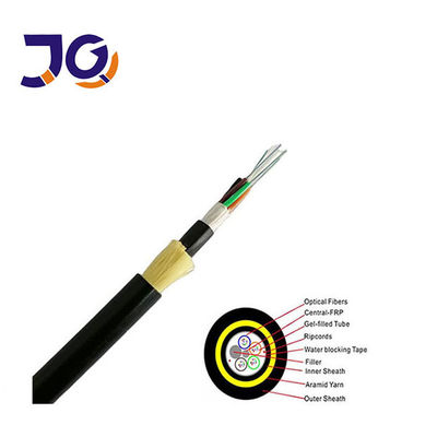 الألياف البصرية 24 48 96 هيلوس ADSS Span200m 48 96 144 النواة واحد / جاكيت مزدوج ADSS ASU كابلات الألياف البصرية