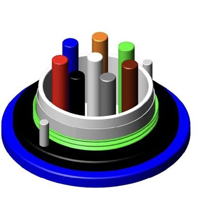 MGTSV 24 كابل ألياف ضوئية خارجي محرك واحد كابل قناة عمال المناجم المدرع