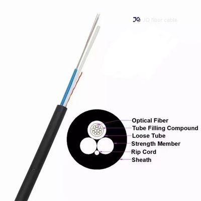 ASU Fiber Optic Cable Unitube Single Mode Self Supporting Outdoor Aerial Optical Cable for Long Span Communication