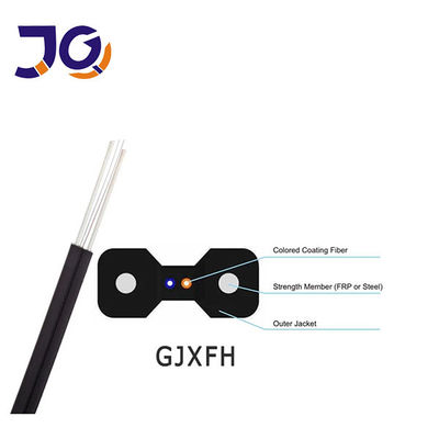 1/2/4 النواة الداخلية كابل قطرة الألياف البصرية GJXH-2B6 FTTH g657A2 LSZH سترة