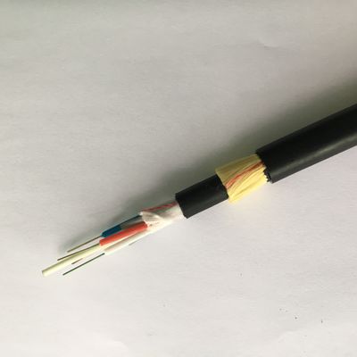 جاكيت واحد غير معدني من FCC كابل الألياف البصرية ADSS 12 Hilos ADSS