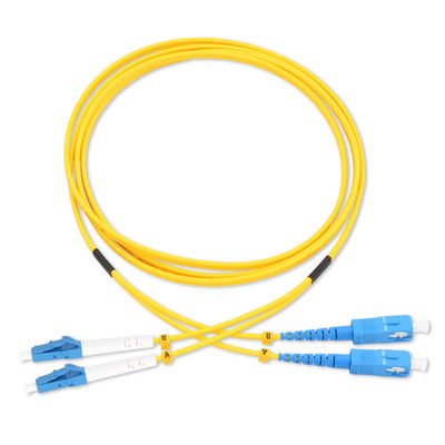 SC/SC Fiber Optic Patch Cord Single Multi mode Fiber لـ FTTH 1m 2m 5m 10m