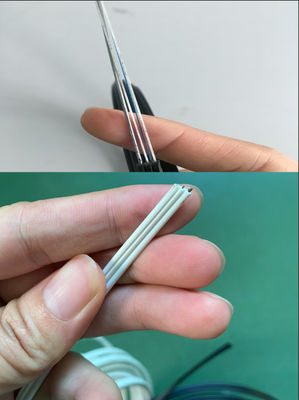 كابل الألياف الضوئية GJYXCH GJYXFCH FTTH الخارجي ثنائي النواة