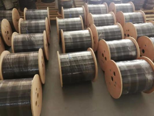 كابل إسقاط G657A1 Ftth مع سلك فولاذي داعم ذاتي 1.0 مم 2 ألياف