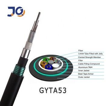 GYTA53 كابل الألياف الضوئية 48 96 النواة الألومنيوم المدرع قناة دفن مباشرة