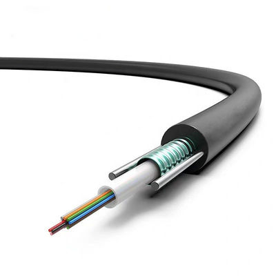 أسود GYXTW 12 Cores G652 Aerial Fiber Optic Cable