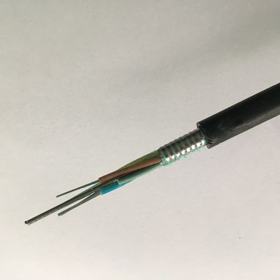 شريط الألمنيوم G652D 6 كور ذو وضع واحد كابل الألياف البصرية المدرع