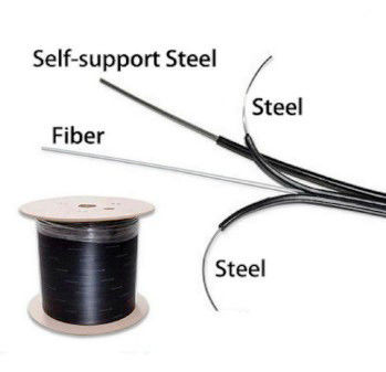 G652D G657A LSZH FTTH كابل إسقاط الألياف البصرية 1 2 4 كور