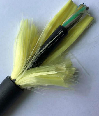 وضع واحد جميع الإعلانات ذاتية الدعم العازلة تمتد 100 م 24 كابل الألياف البصرية الأساسية