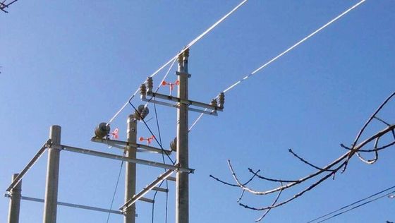 100m Span Armoring 24 كبل ليفي هوائي ذاتي الدعم غلاف FRP